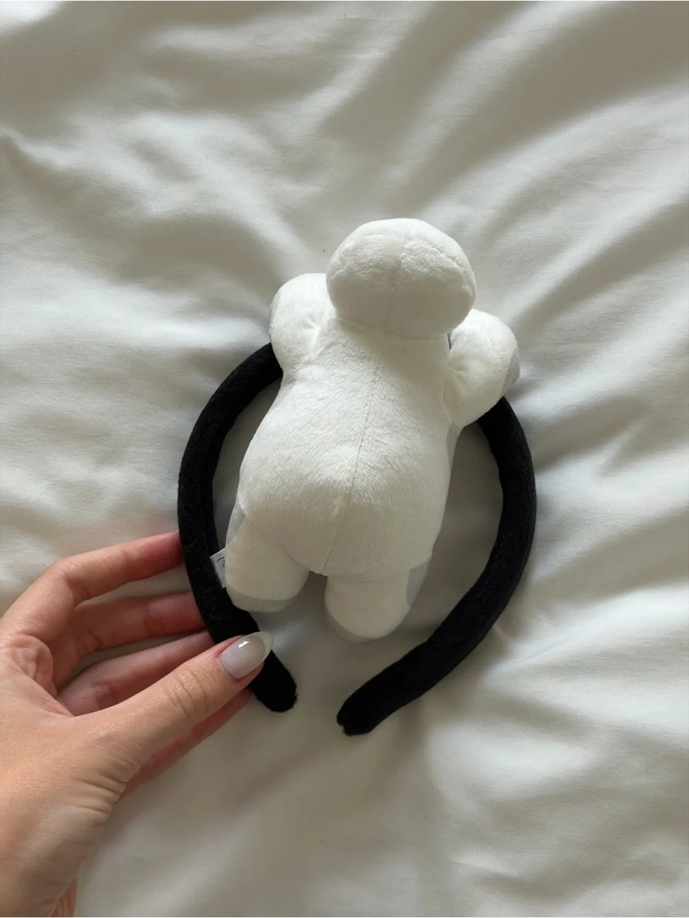 Disney Baymax Plush Headband in White and Black